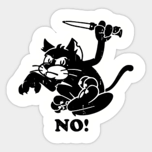 angry cat Sticker